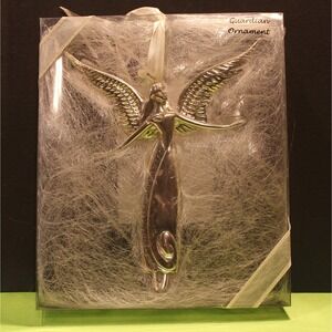 Serenity By Seasons of Cannon Falls Angel Silver tone Ornament (K)